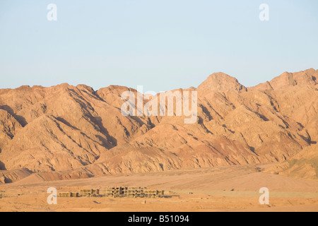 Mountains of the Sinai desert near Dahab in Egypt Stock Photo