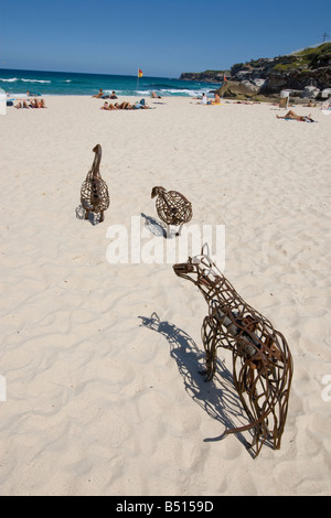 Sculpture By The Sea exhibtion, Bondi to Tamarama beach, Sydney, Australia, 2008 Stock Photo