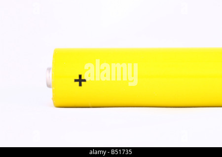 aa alkaline battery power source plus Stock Photo