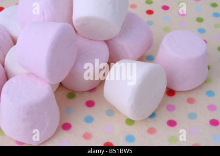 A pile of marshmallows Stock Photo