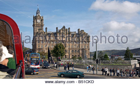 Balmoral hotel, Princes Street Edinburgh Scotland Stock Photo