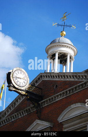 Bell tower and clock, Town Hall, High Street, Maidstone, Kent, England, United Kingdom Stock Photo