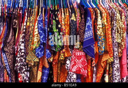 batik clothes on sale yogyakarta indonesia Stock Photo