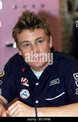 Jamie Oliver Dec 2001 at The Good Food Show Stock Photo