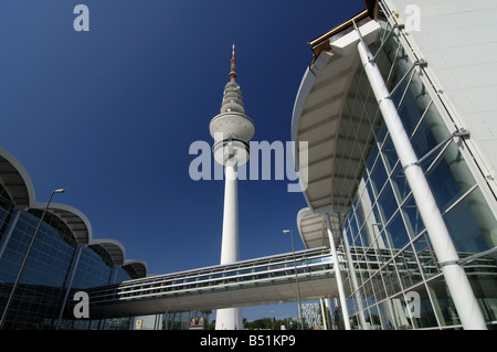 Exhibition halls and Television in Hamburg Stock Photo