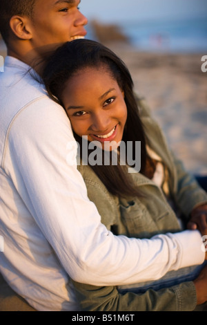 Portrait of Teenage Couple Stock Photo