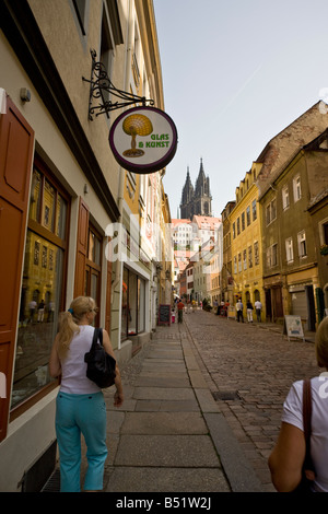 the old town of Meissen in Germany Stock Photo