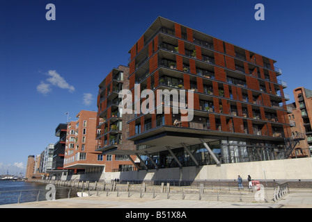 Modern building at Sandtorkai in Hamburg Stock Photo