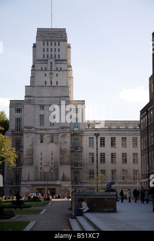 Torrington Square, Birkbeck College and Senate House London University Stock Photo