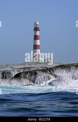 Dassen Island Lighthouse, Cape Town Stock Photo