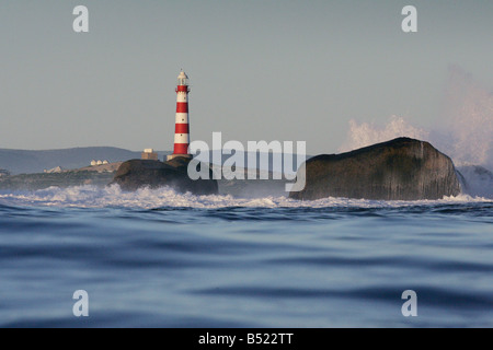 Dassen Island Lighthouse, Cape Town Stock Photo