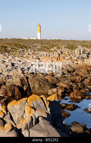 South Head Lighthouse, Saldanha Bay, South Africa Stock Photo