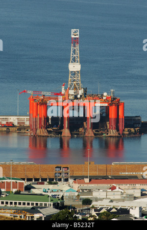 Oil Rig, Cape Town Stock Photo