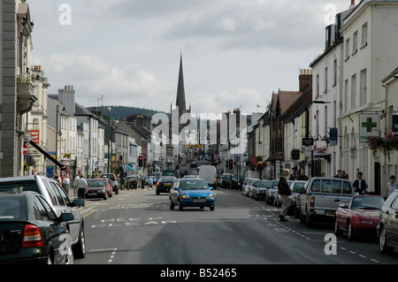 Monmouth Town Centre Monmouthshire South Wales Stock Photo