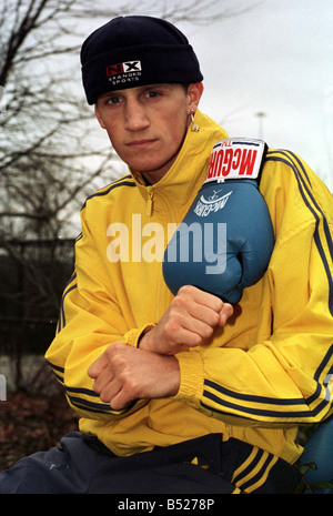 Welterweight boxer Scott Dixon February 1998 Stock Photo