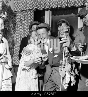 Norway Independence Day. Students Having an all night first footing party, where they get all sorts of people out of their beds Stock Photo