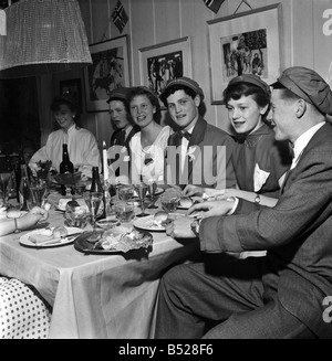 Norway Independence Day. Students Having an all night first footing party, where they get all sorts of people out of their beds Stock Photo