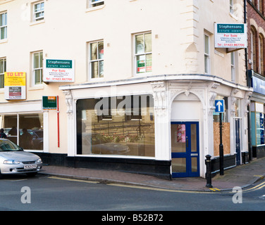 Empty shop to let or for sale in Knaresborough North Yorkshire England UK Stock Photo