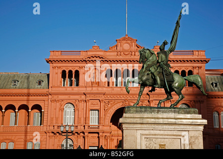 March 2008 - Casa Rosada the presidential palace on Plaza de Mayo Buenos Aires Argentina Stock Photo