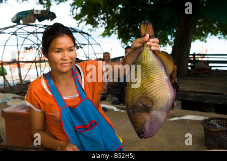 Sea Gypsies in Phuket Thailand Stock Photo