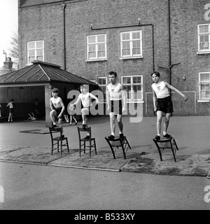 William Blake Secondary School, Battersea. Gymnastics. March 1952 C1257 ...