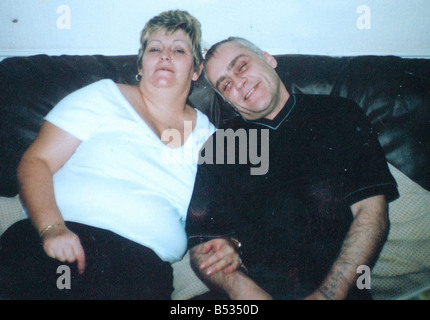 Patrick Docherty MURDERER with Elizabeth Miller who he will marry in Shotts prison Pat the Rat murdered 91 year old Margaret Irvine Stock Photo