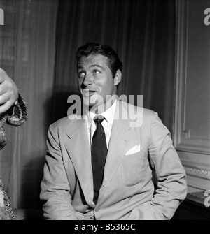 Lex Barker Actor who stars in the film Tarzan. Seen here in this London hotel room. June 1950 O24671-002 Stock Photo