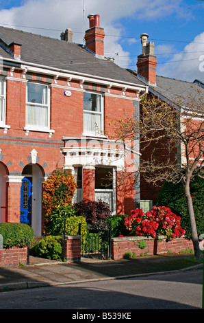 Edwardian Red Brick Semi-Detached House Stock Photo