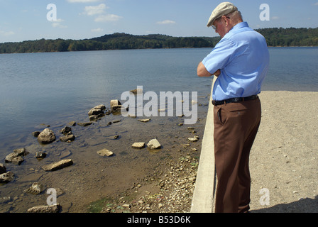 Lonely old Man Stock Photo