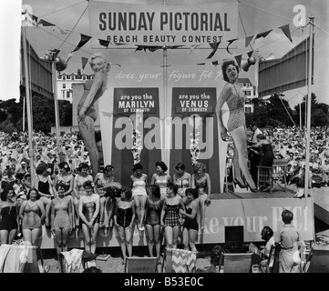 Sunday Pictorial Beach Beauty contest with Benny Hill at Great Yarmouth