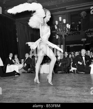 A Can - Can Dancer at a Paris night club. October 1952 C4806 Stock