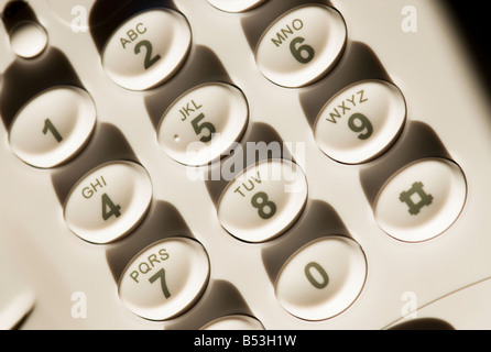 Telephone numbers keypad Stock Photo