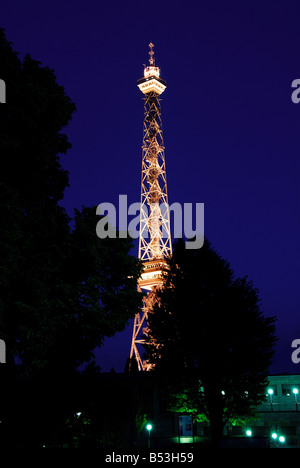 berlin, Funkturm, tower in the night, germany Stock Photo