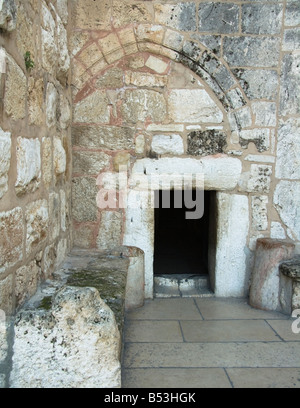 The door of humility,church of the nativity,Bethlehem,Palestine Stock Photo
