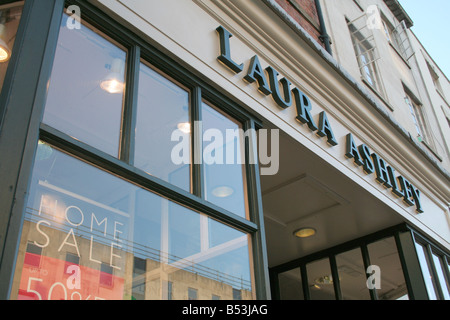 Laura Ashley shop front in The Parade, Leamington Spa, Warwickshire, England, UK Stock Photo