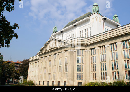 Croatian Goverment Archive building formerly the University Library Zagreb Croatia Stock Photo