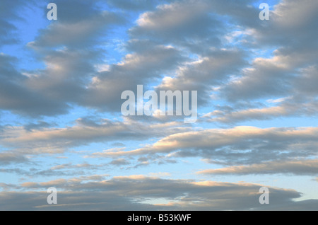 Clouds in evening sky Stock Photo