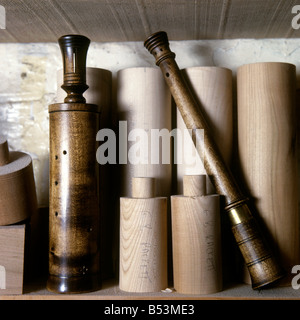 Crafts early musical instruments being made by Greg Lewin Stock Photo