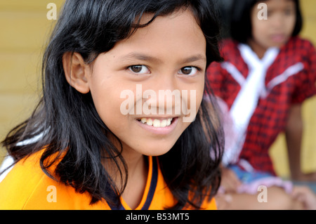 girl in belakang padang riau islands indonesia Stock Photo