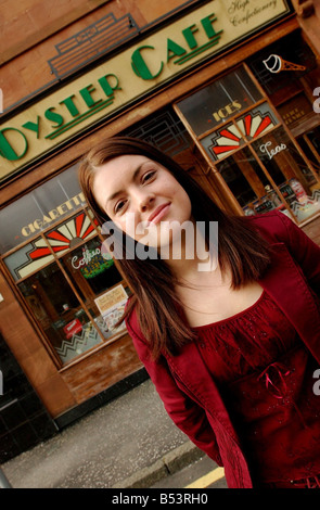 Kari Corbett River City TV programme 2002 At the Oyster Cafe Stock Photo