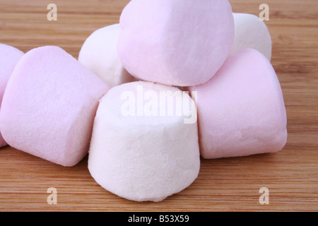 A pile of marshmallows Stock Photo