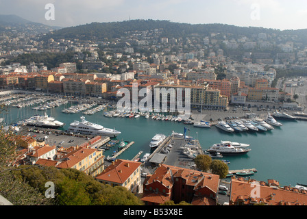The Old Port in Nice in the South of France Stock Photo