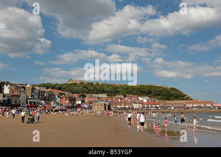 Scarborough South Bay and Castle Stock Photo