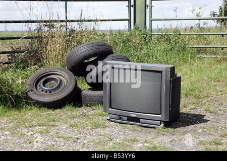 Fly tipping in the country side