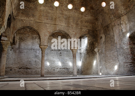 Banos Arabes El Banuelo - 11th century Islamic bathhouse in Granada Stock Photo