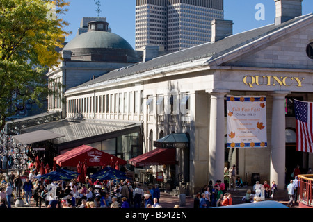 Faneuil Hall Marketplace and Quincy Market Boston Massachusetts Stock Photo