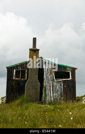 Scottish run down old shack Stock Photo