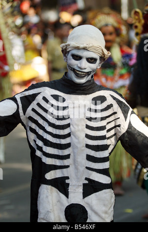 Yakshagana artist performing in the procession during Dasara in Mysore in October 2008. Stock Photo