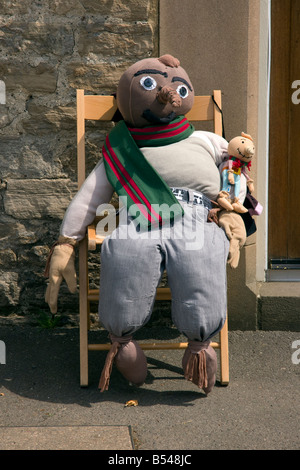 traditional derbyshire straw man scarecrow at cressbrook 2008 Stock Photo
