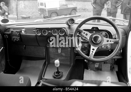 British Leyland Motor Corporation today held At Home for their Triumph 2.5 P.I. The cars were specially prepared for rally and r Stock Photo